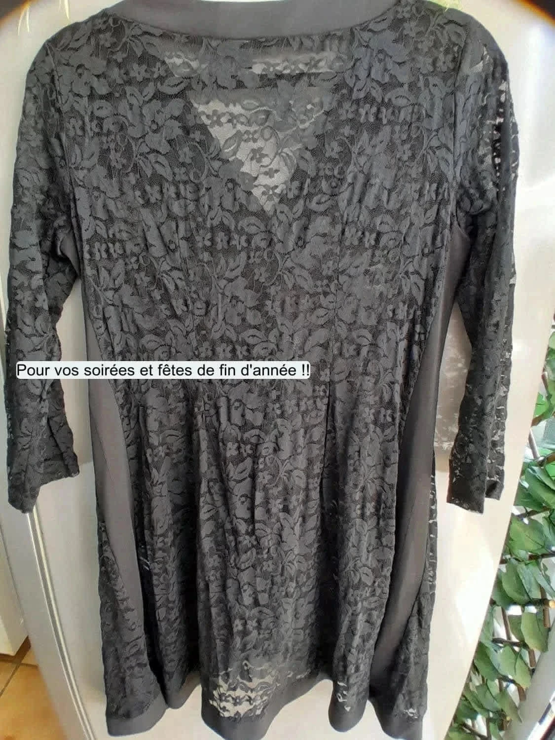 Superb black lace tunic, size 2 (38/40) Gothic style – photo 10